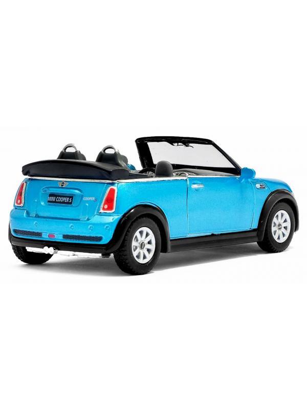 Металлическая машинка Kinsmart 1:28 «Mini Cooper S Convertible» KT5089W инерционная в коробке / Микс