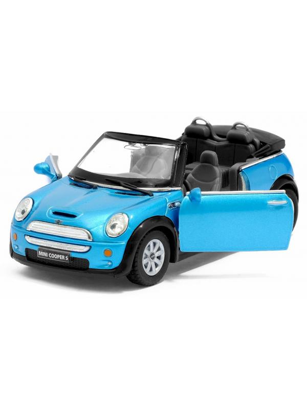 Металлическая машинка Kinsmart 1:28 «Mini Cooper S Convertible» KT5089W инерционная в коробке / Микс