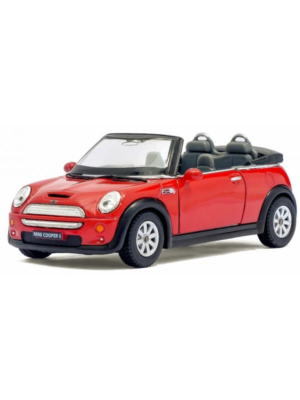 Металлическая машинка Kinsmart 1:28 «Mini Cooper S Convertible» KT5089W инерционная в коробке / Микс