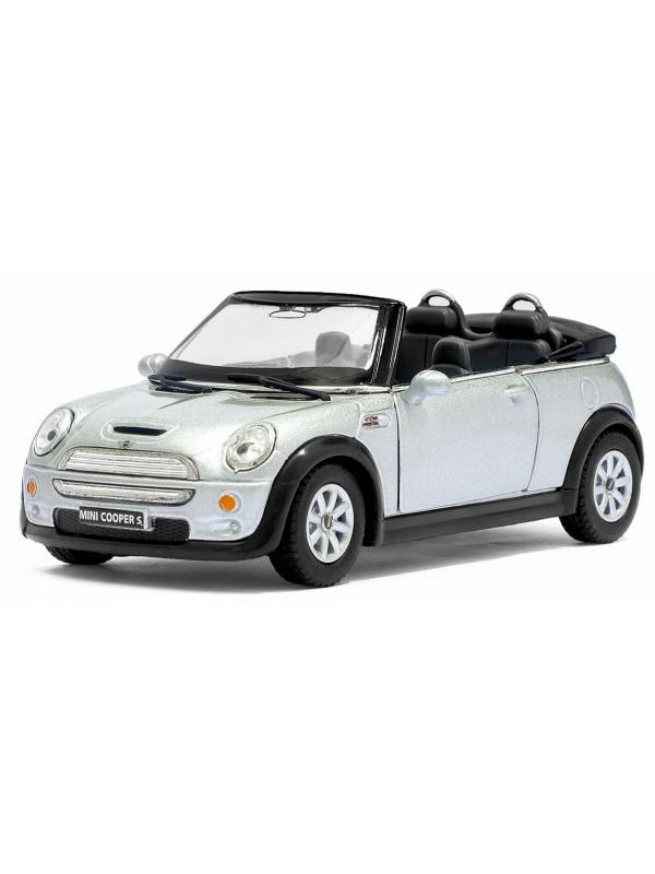 Металлическая машинка Kinsmart 1:28 «Mini Cooper S Convertible» KT5089W инерционная в коробке / Микс