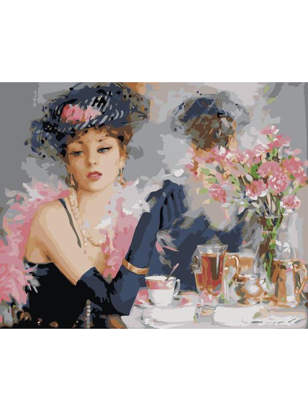 Набор для творчества Белоснежка картина по номерам на холсте Таинственная незнакомка 40*50 см