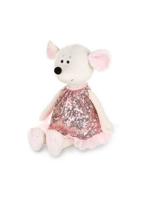 Мягкая игрушка Maxitoys Luxury Мышка Мила в Розовом Платье, 21 см