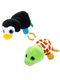 Перевертыши. Пингвин/Черепаха 16 см. игрушка мягкая.