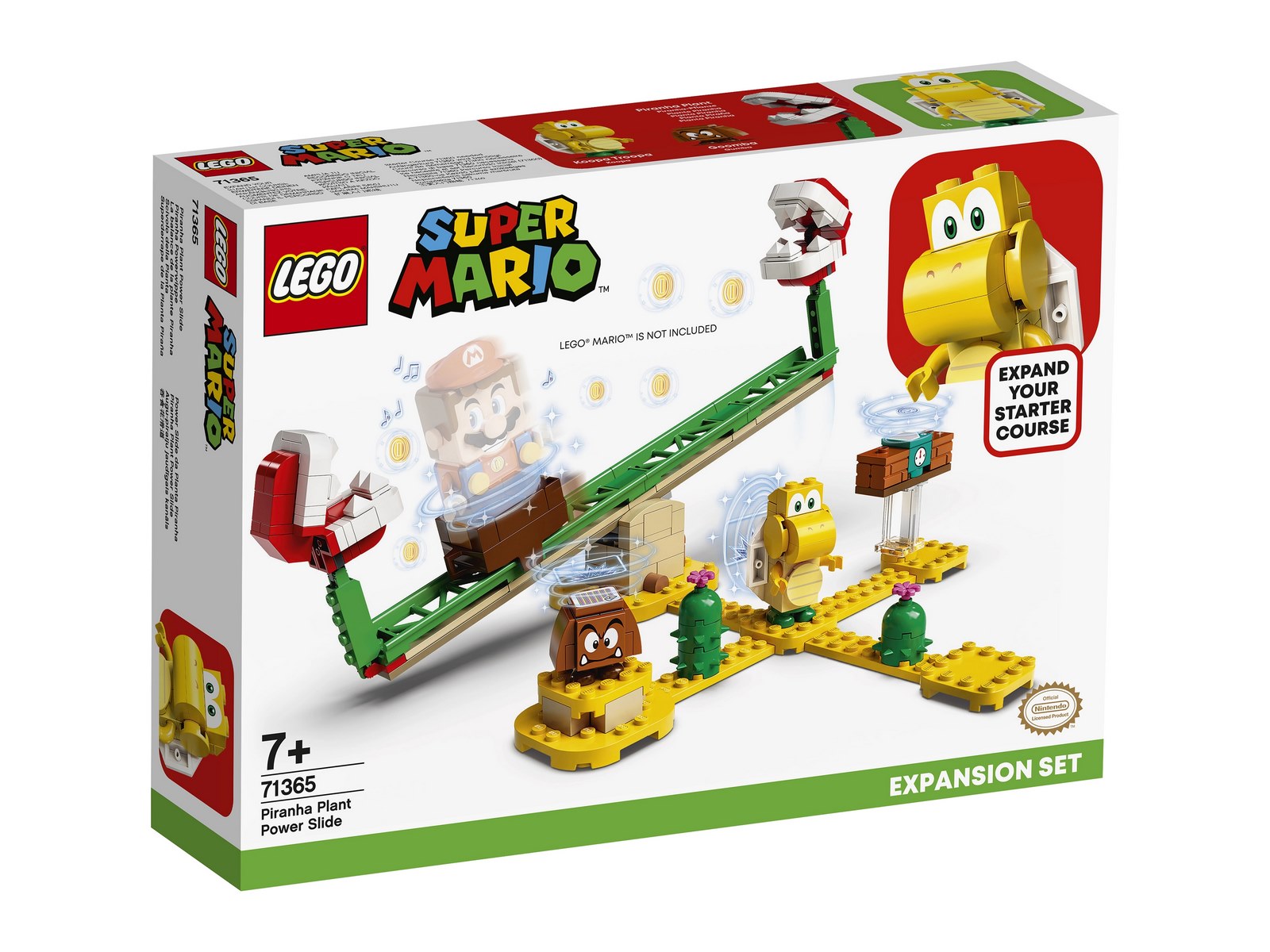 Конструктор LEGO Super Mario «Мощная атака Растения-пираньи» Дополнительный набор 71365 / 217 деталей
