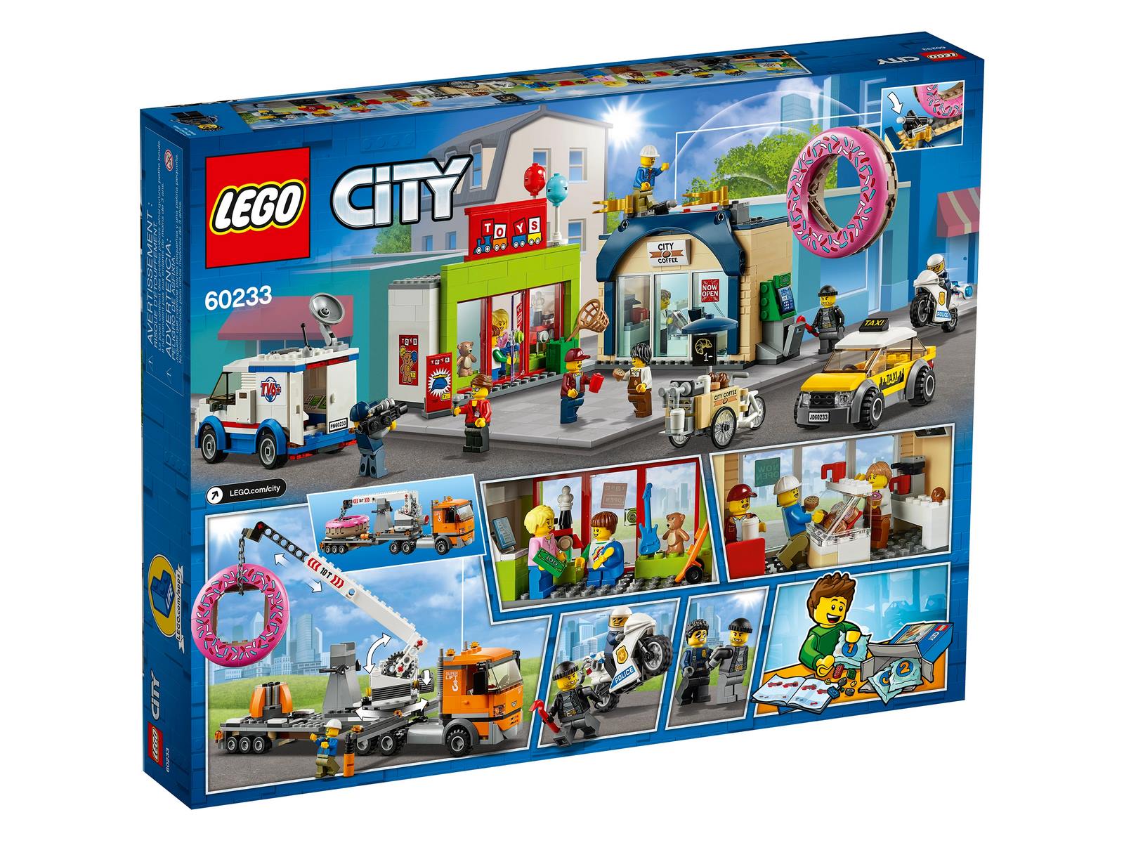 Конструктор LEGO City «Открытие магазина по продаже пончиков» 60233 / 790 деталей