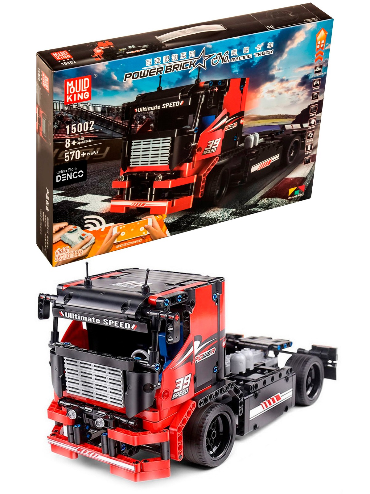 Конструктор Mould King «Грузовик Racing Truck» 15002 / 570 деталей