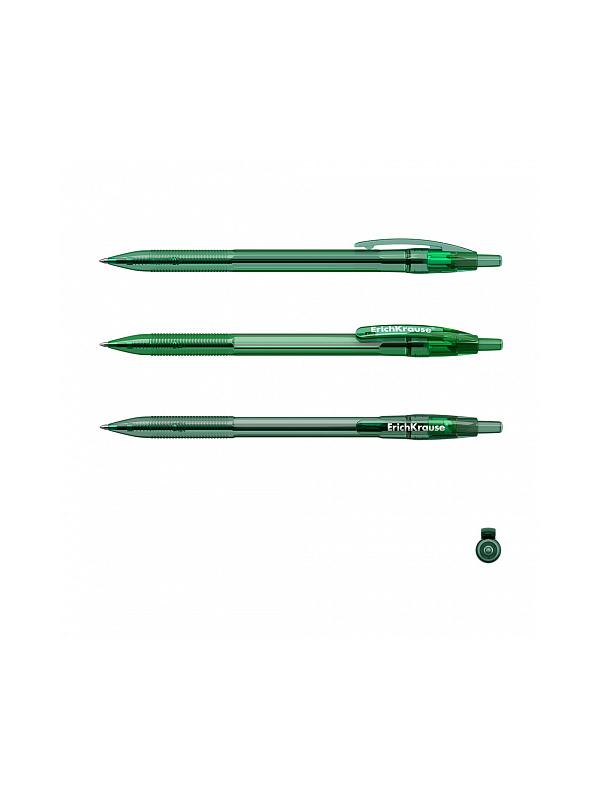 Ручка шариковая автоматическая ErichKrause R-301 Original Matic 0.7, цвет чернил зеленый (в тубусе по 60 шт.)
