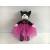 Кошка в платье с пайетками 20 см игрушка мягкая