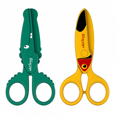 Ножницы ArtBerry пластиковые Wild friends (в блистере по 1 шт.) 02.09