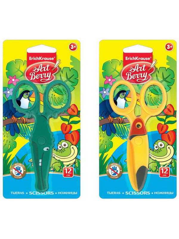 Ножницы ArtBerry пластиковые Wild friends (в блистере по 1 шт.) 02.09