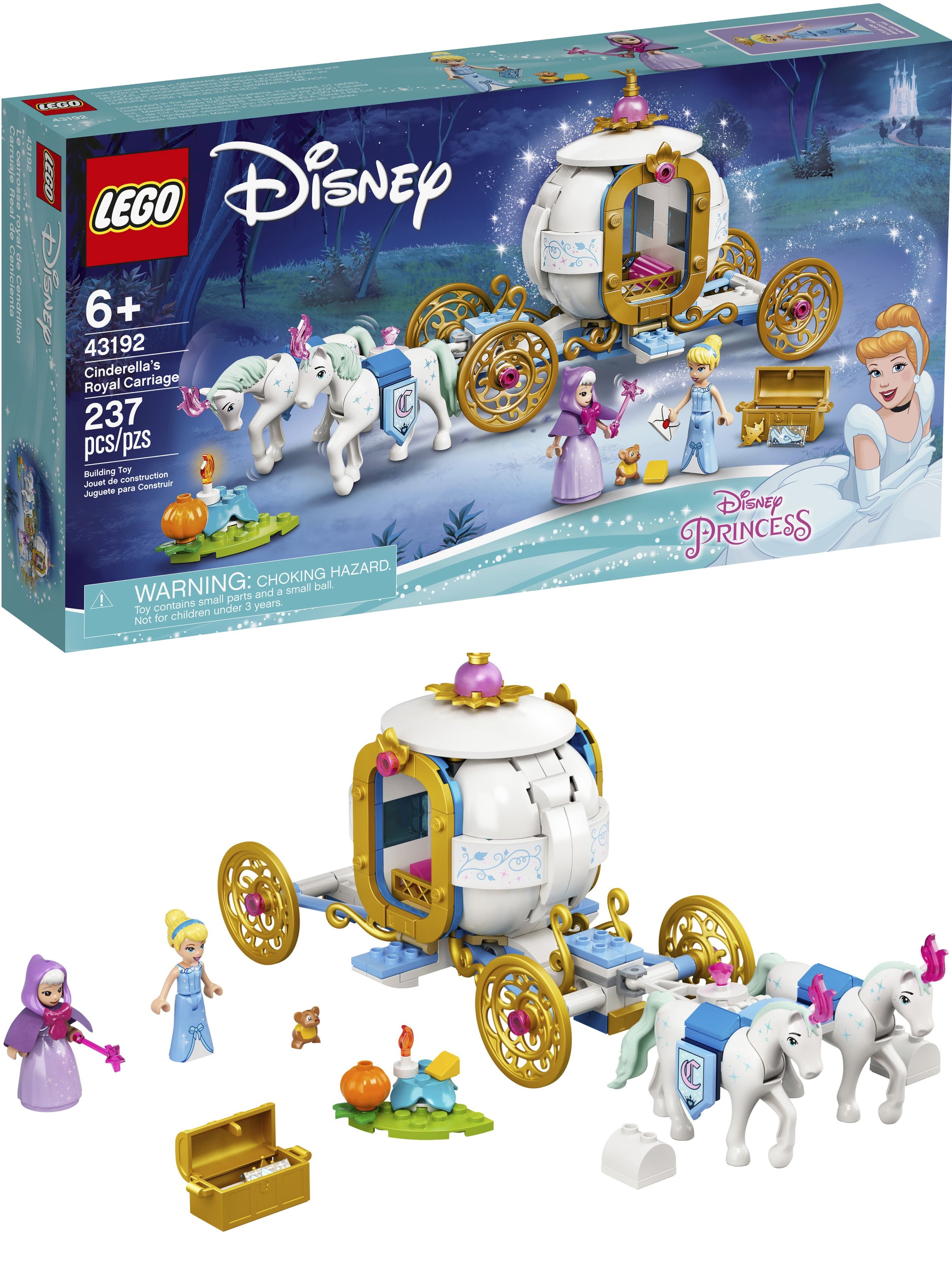 Конструктор LEGO Disney Princess «Королевская карета Золушки» 43192 / 237 деталей