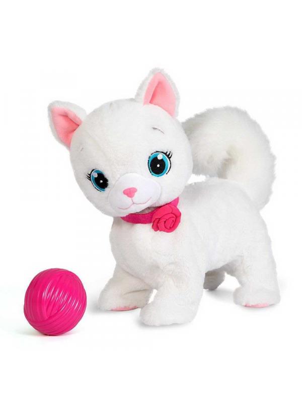 Игрушка интерактивная IMC Toys Club Petz Кошка Bianca интерактивная, в комплекте с клубком, на батарейках