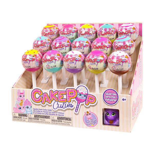 Игрушка в индивидуальной капсуле Cake Pop Cuties, 1 серия, 6 видов в ассортименте.