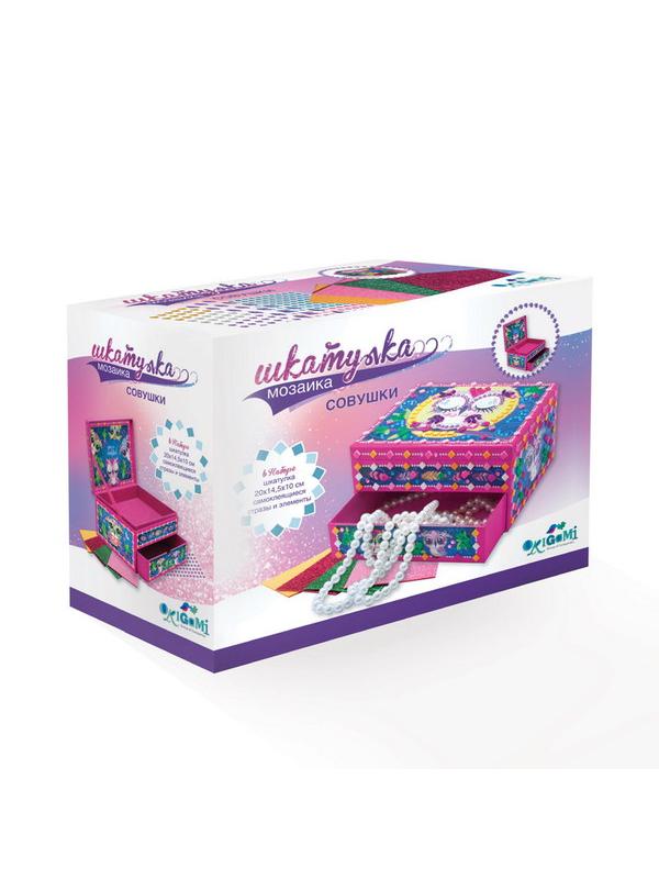 Шкатулка - мозаика.Совы.