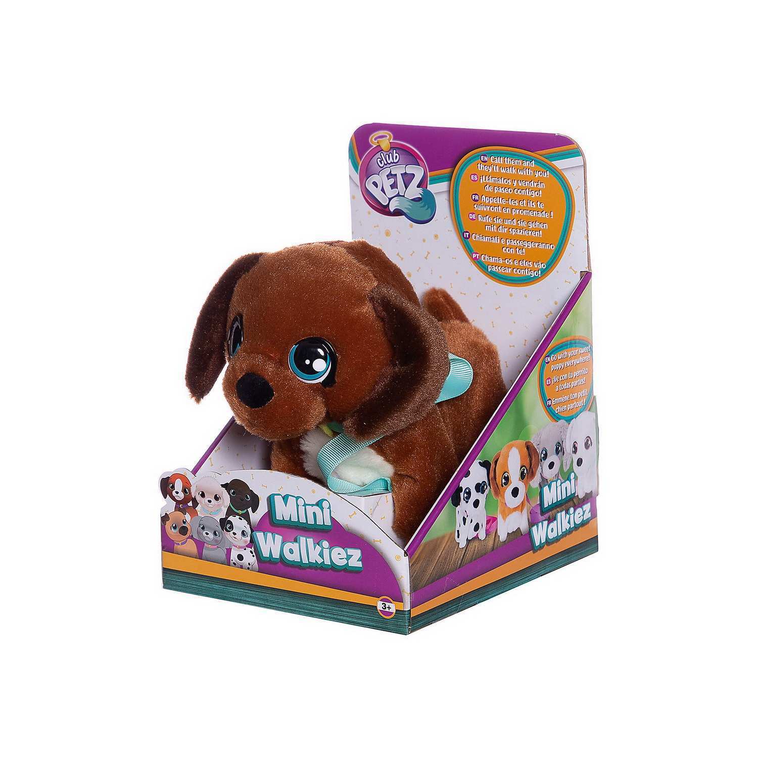 Игрушка интерактивная IMC Toys Club Petz Щенок Mini Walkiez Chocolab интерактивный, ходячий, со звуковыми эффектами