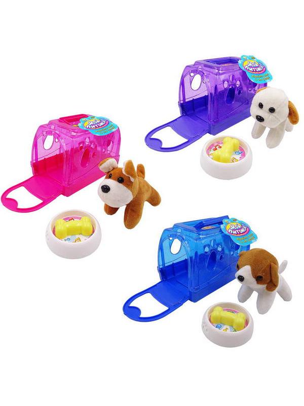 Мой питомец. Cобачка в переноске, в ассортименте 3 вида, плюш