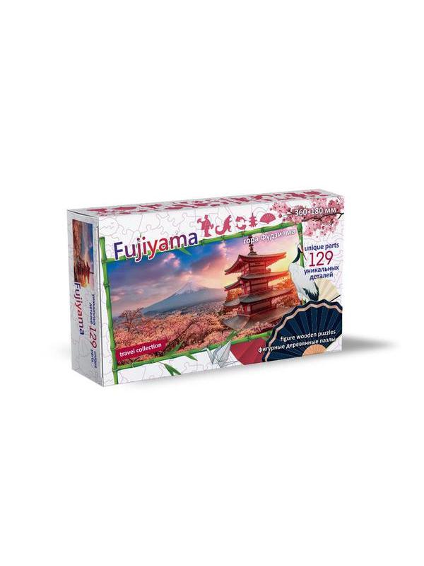 Пазл Нескучные игры Travel Collection гора Фудзияма 129 деталей, фигурный, деревянный
