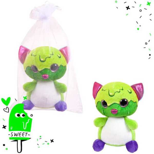 Сладкая глазурь. Кошка 16 см., игрушка мягкая в подарочном мешочке.