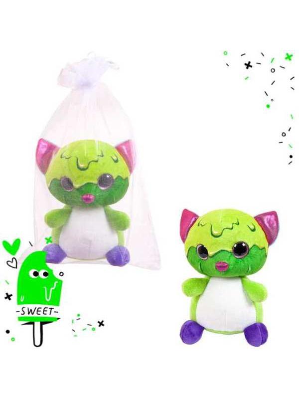 Сладкая глазурь. Кошка 16 см., игрушка мягкая в подарочном мешочке.