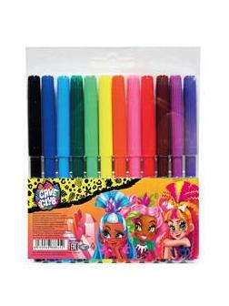 Фломастеры CENTRUM Cave Club 12 цветов, на водной основе