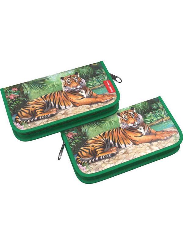 Пенал-книжка ErichKrause 110x205x25мм Tiger без наполнения