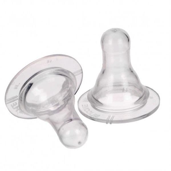 Соска Бусинка для бутылочки, силиконовая, быстрый поток 2 шт