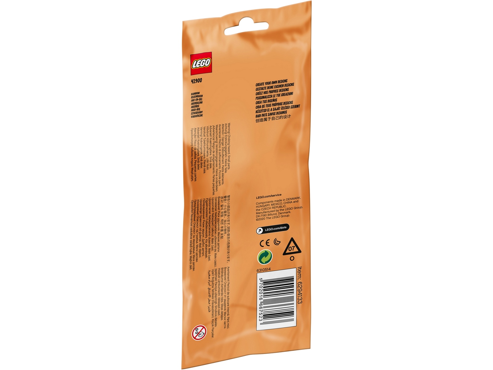 Конструктор LEGO DOTs «Браслет Радуга» 41900 / 33 детали