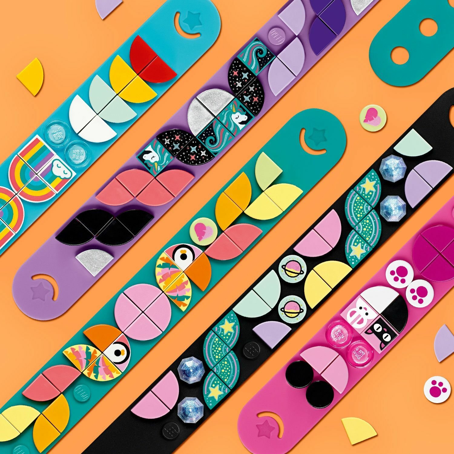 Конструктор LEGO DOTs «Браслет Радуга» 41900 / 33 детали