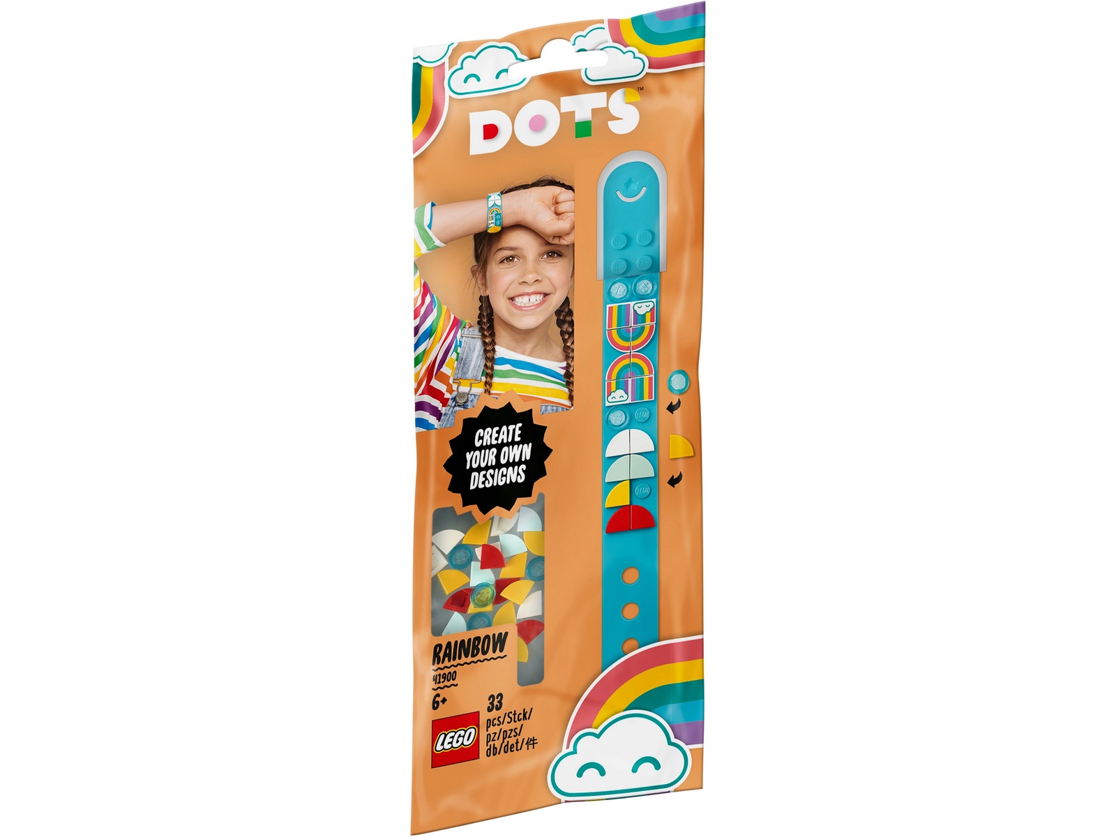 Конструктор LEGO DOTs «Браслет Радуга» 41900 / 33 детали