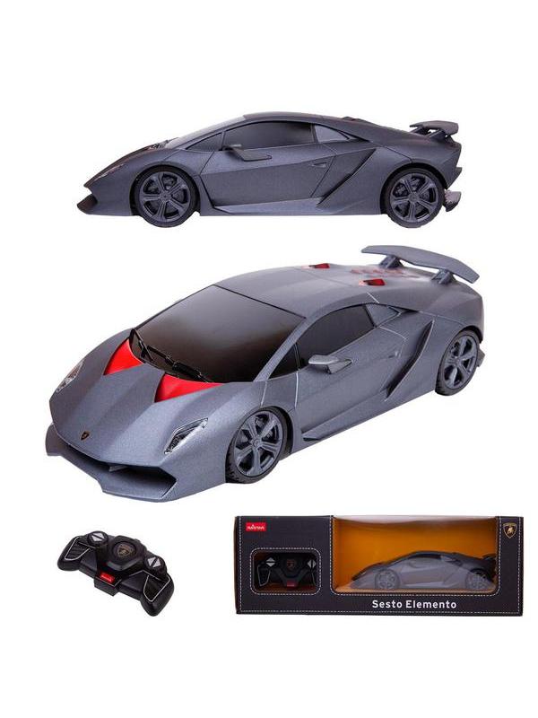 Машинка на радиоуправлении RASTAR Lamborghini Sesto Elemento, серый 27MHZ 1:18