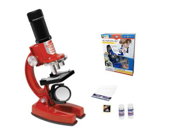 Набор для опытов с микроскопом Eastcolight 23 предмета / Красный