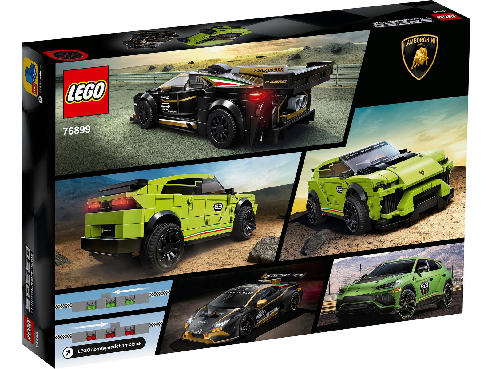 Конструктор LEGO Speed Champions «Lamborghini Urus ST-X & Lamborghini Huracan Super Trofeo EVO» 76899 / 663 детали