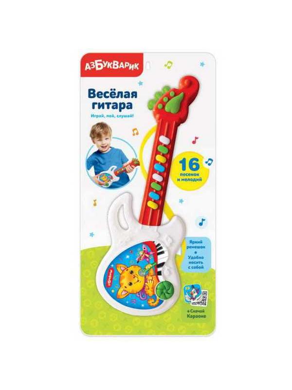 Гитара веселая Красная