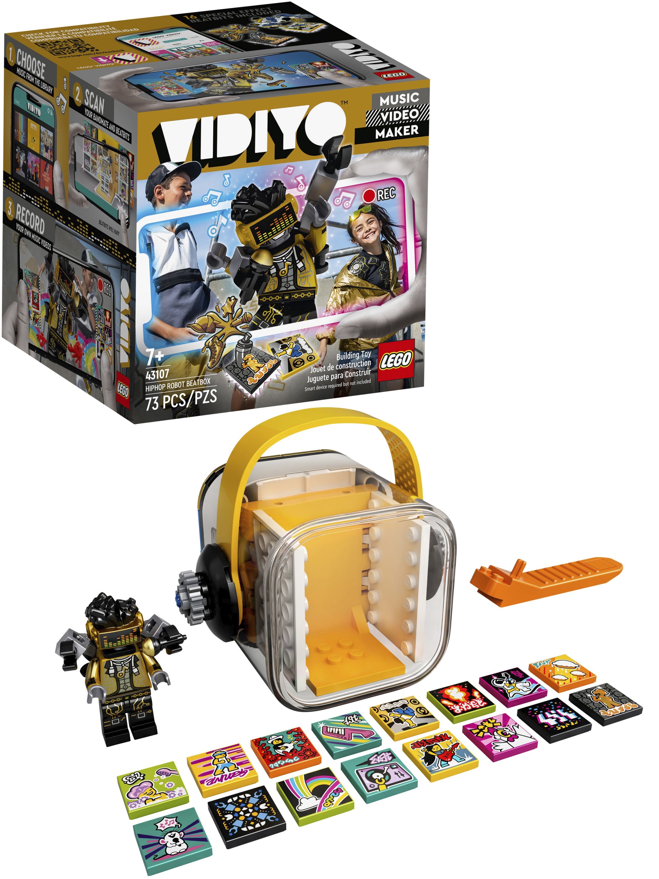 Конструктор LEGO Vidiyo «Битбокс Хип-Хоп Робота» 43107 / 73 детали