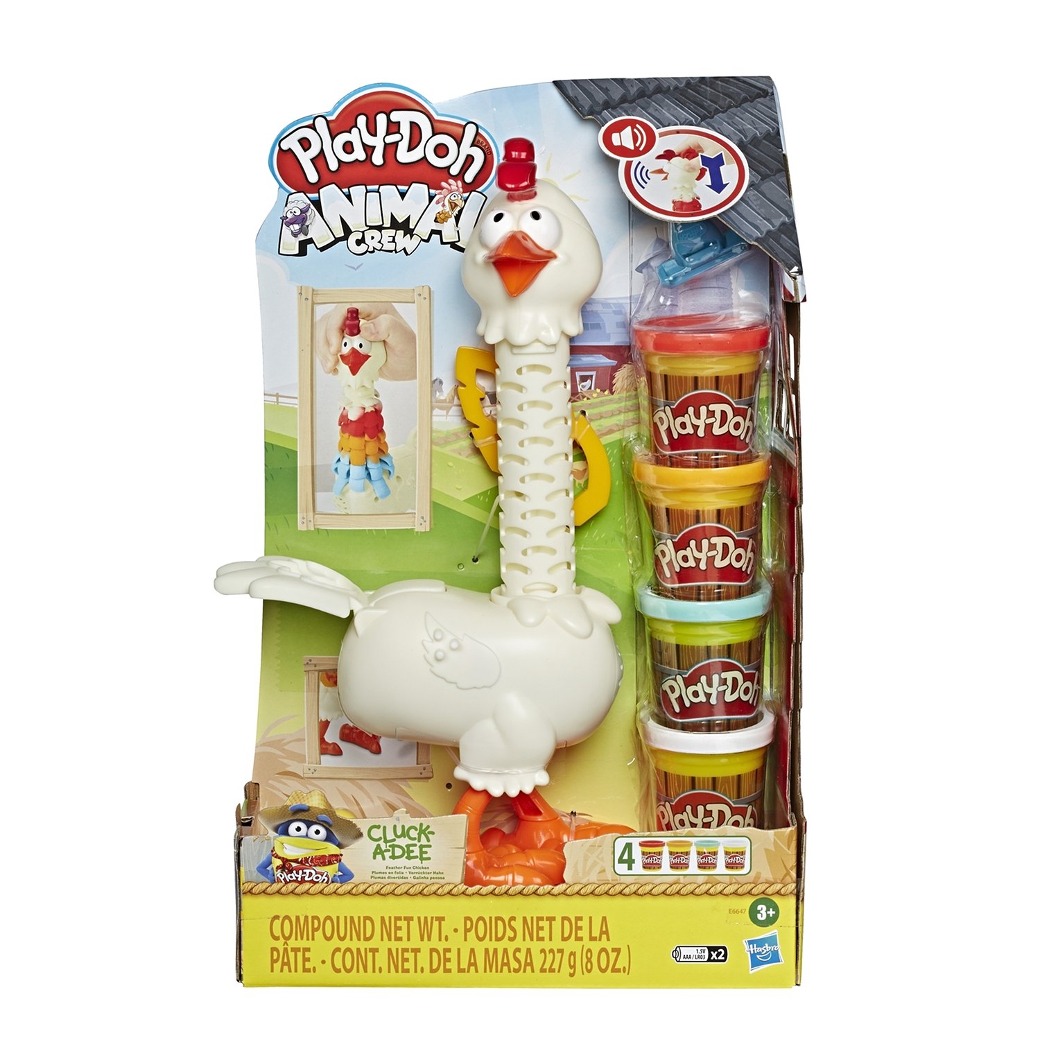 Набор для творчества Hasbro Play-Doh «Курочка - чудо в перьях» E66475L0