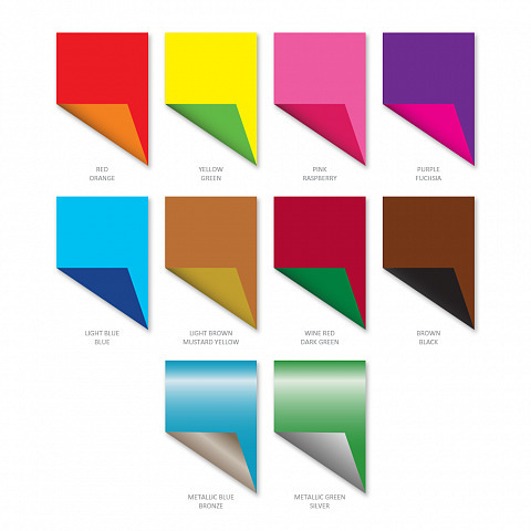 Бумага цветная Artberry двусторонняя мелованная В5 10 листов/20 цветов