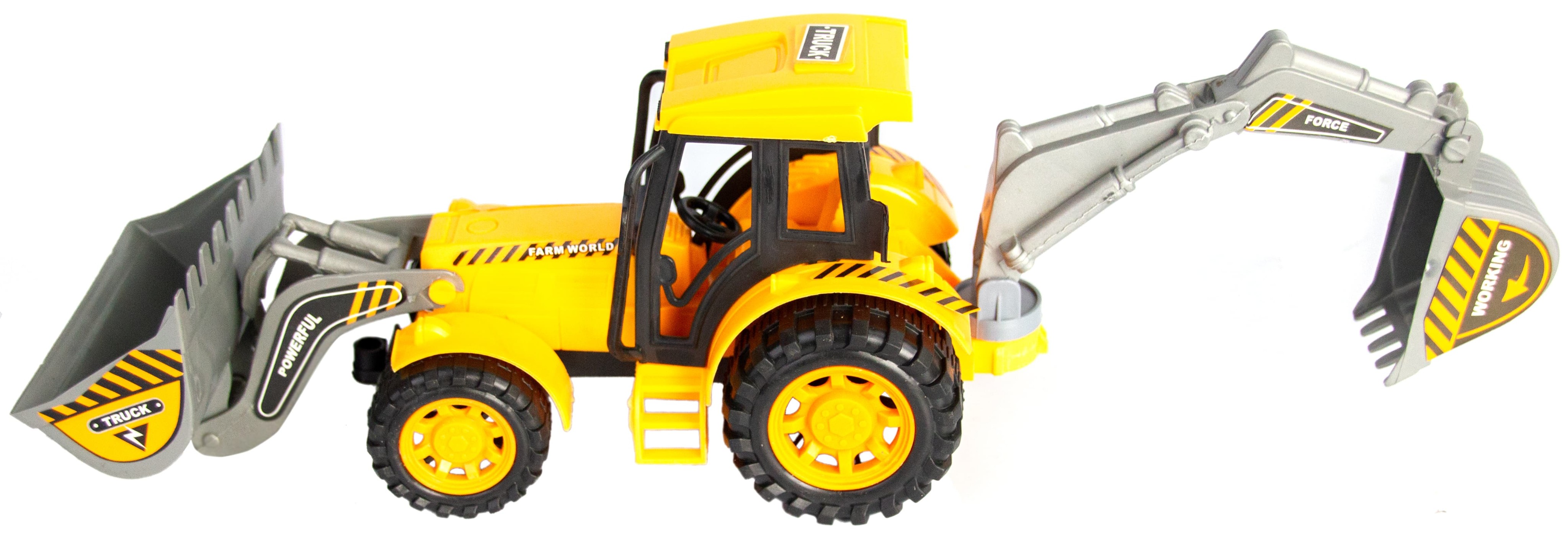 Пластмассовая Машинка «Трактор» 79897, инерционная / Желтый