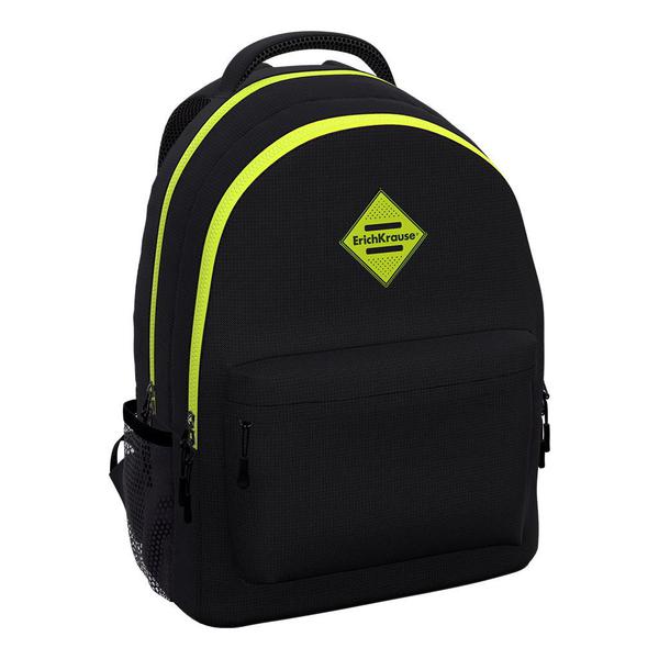 Рюкзак ученический ErichKrause EasyLine с двумя отделениями 20L Black&Yellow