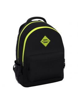 Рюкзак ученический ErichKrause EasyLine с двумя отделениями 20L Black&Yellow