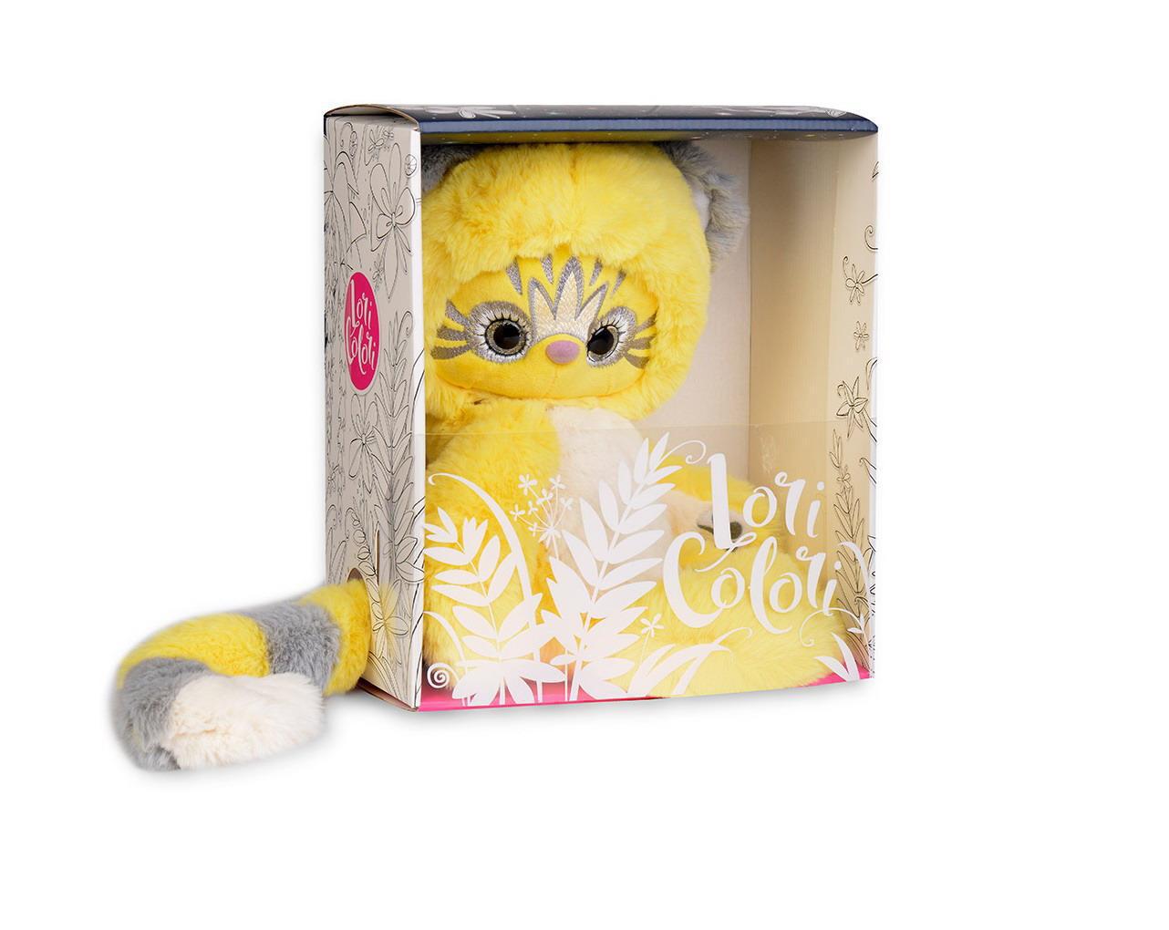 Мягкая игрушка BUDI BASA Lori Colori Эйка (жёлтый) 25см