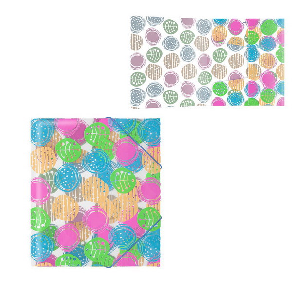 Папка на резинках пластиковая ErichKrause Buttons, A5+ (в пакете по 4 шт.)