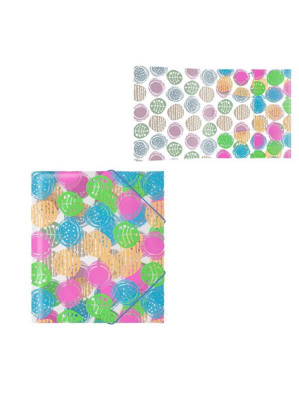 Папка на резинках пластиковая ErichKrause Buttons, A5+ (в пакете по 4 шт.)