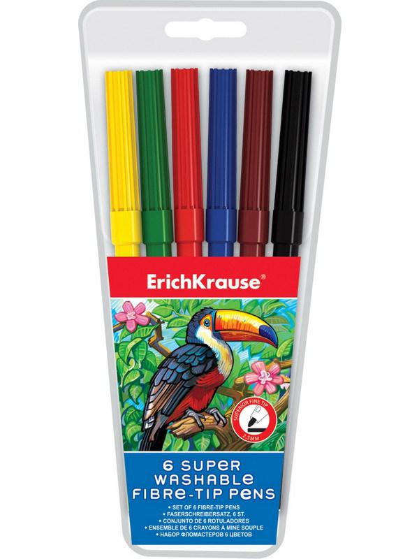 Фломастеры ErichKrause 6 цветов