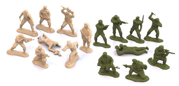 Солдатики 16 шт. в блистере