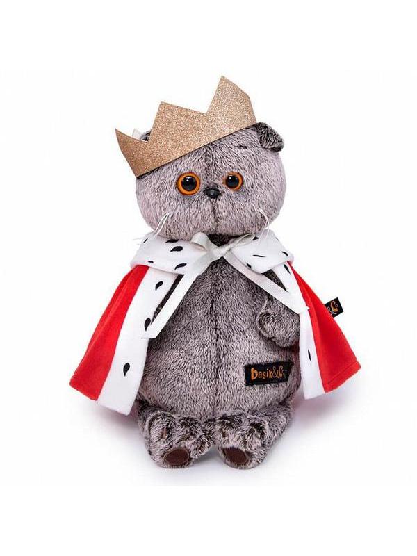 Мягкая игрушка BUDI BASA Кот Басик - царь 19 см