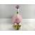 Лебедь розовый с золотыми лапками и клювом, 25 см игрушка мягкая
