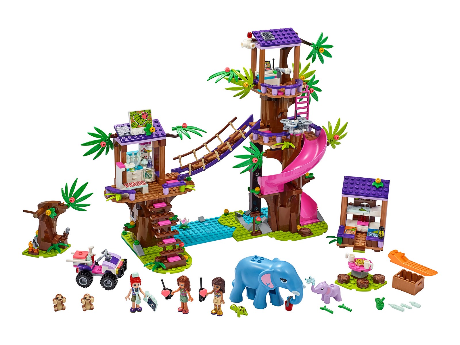 Конструктор LEGO Friends «Джунгли: штаб спасателей» 41424 / 648 деталей