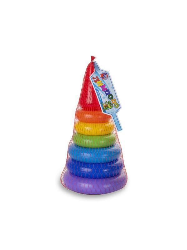 Развивающая игрушка Алекс Тойз Пирамидка Лимпопо маленькая 13*13*25 см