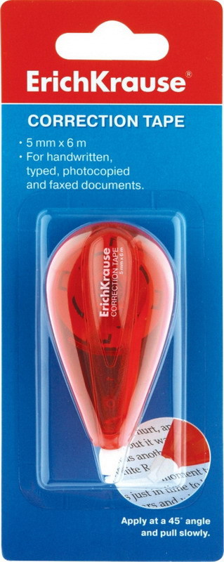 Лента корректирующая ERICH KRAUSE 5мм х 6м, в блистере