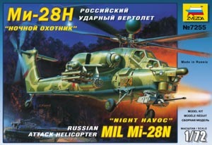 Сборная модель ZVEZDA Вертолет Ми-28Н 1:72